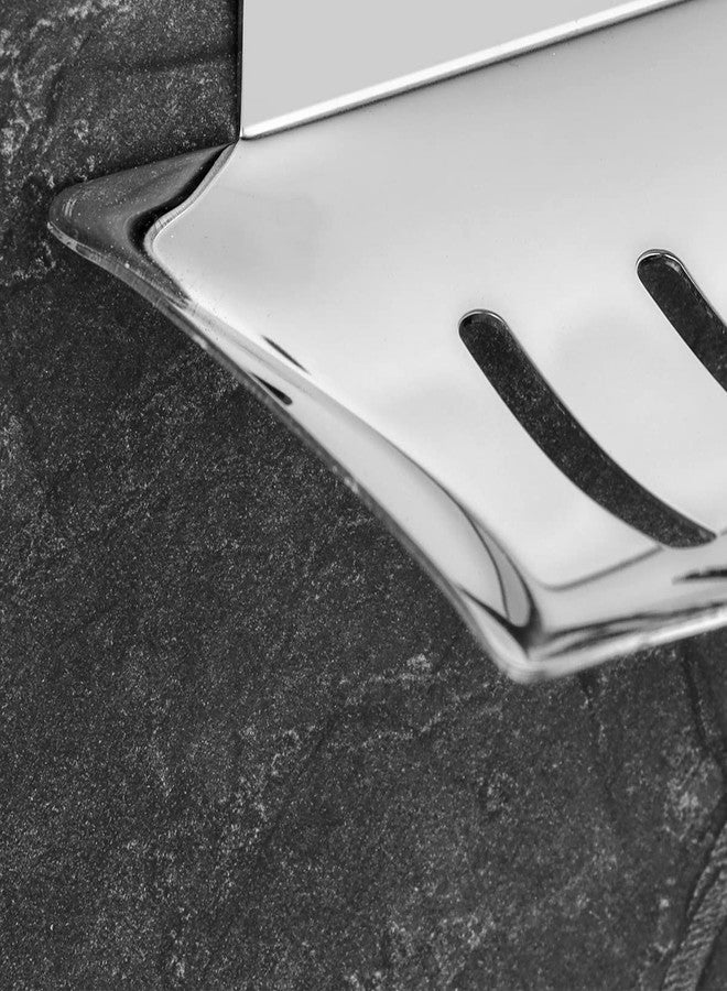 آي ستار حامل صابون مربع من الفولاذ المقاوم للصدأ مطلي بالكروم من iSTAR، مناسب للحمام والمنزل (عبوة من قطعة واحدة) - Image 2